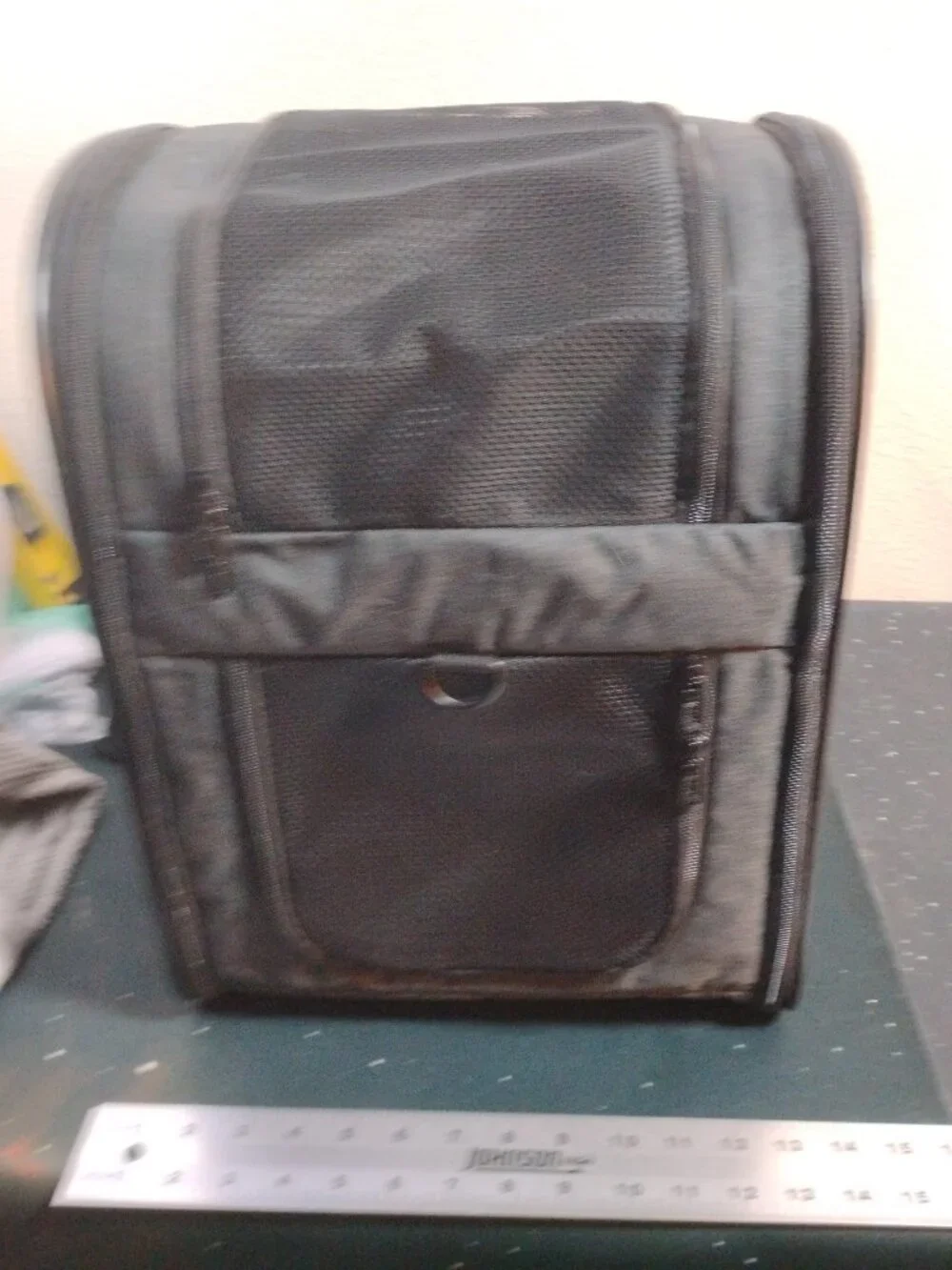 Pet Carrier Backpack Breathable Mesh Window Small Dog Cat Travel Bag Black